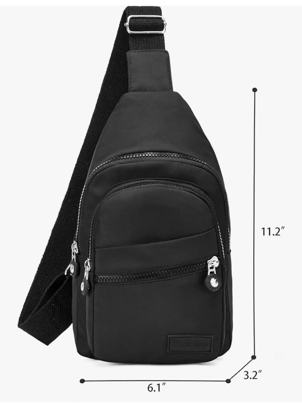 ⚡️Small Black Sling Back backpack Crossbody - Picture 3 of 8